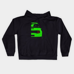 E car green car electricity Kids Hoodie